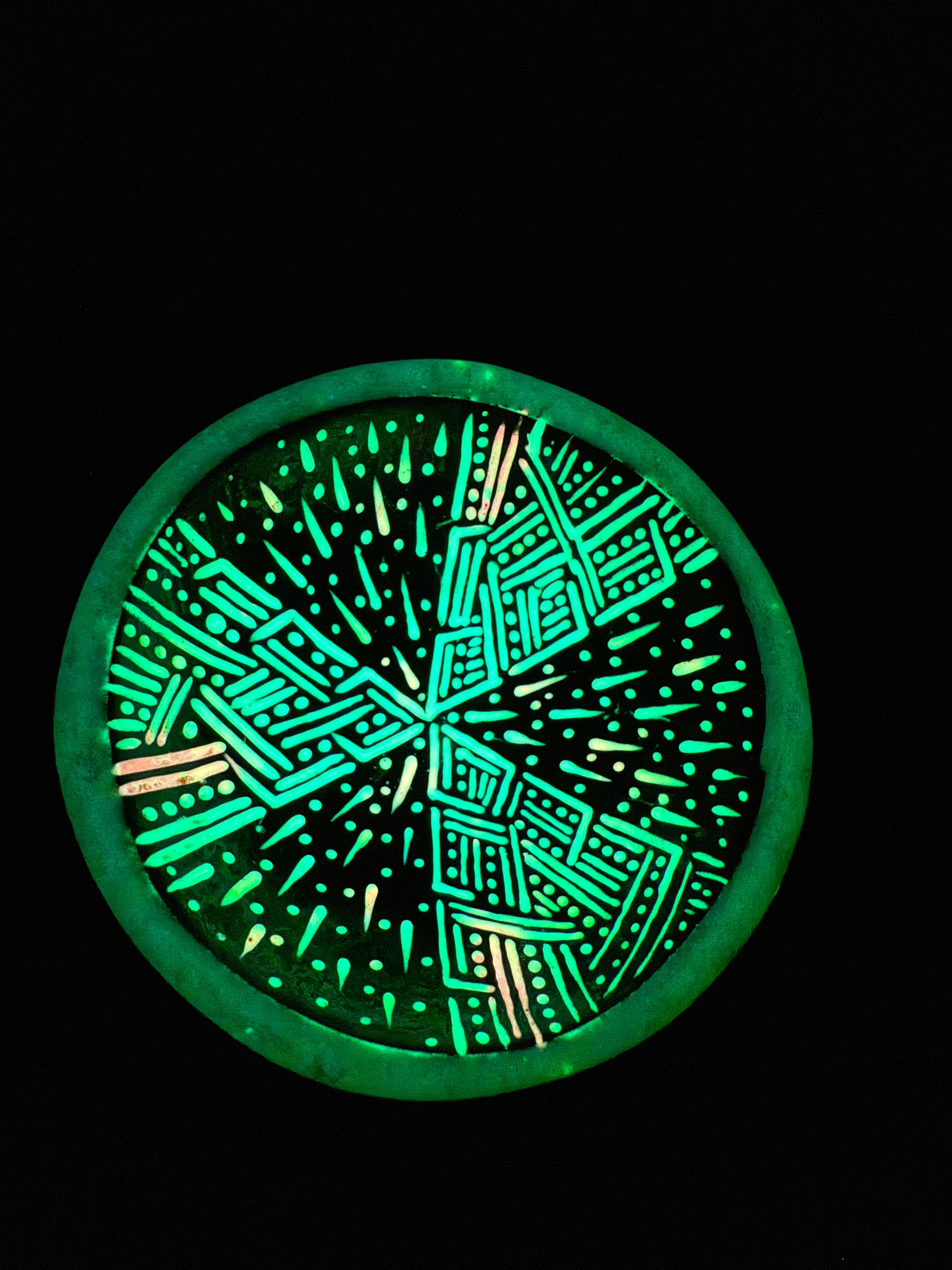Coconut Mixing Bowls(Glow/UV) 1/1 ‘Woven Meteor Shower’