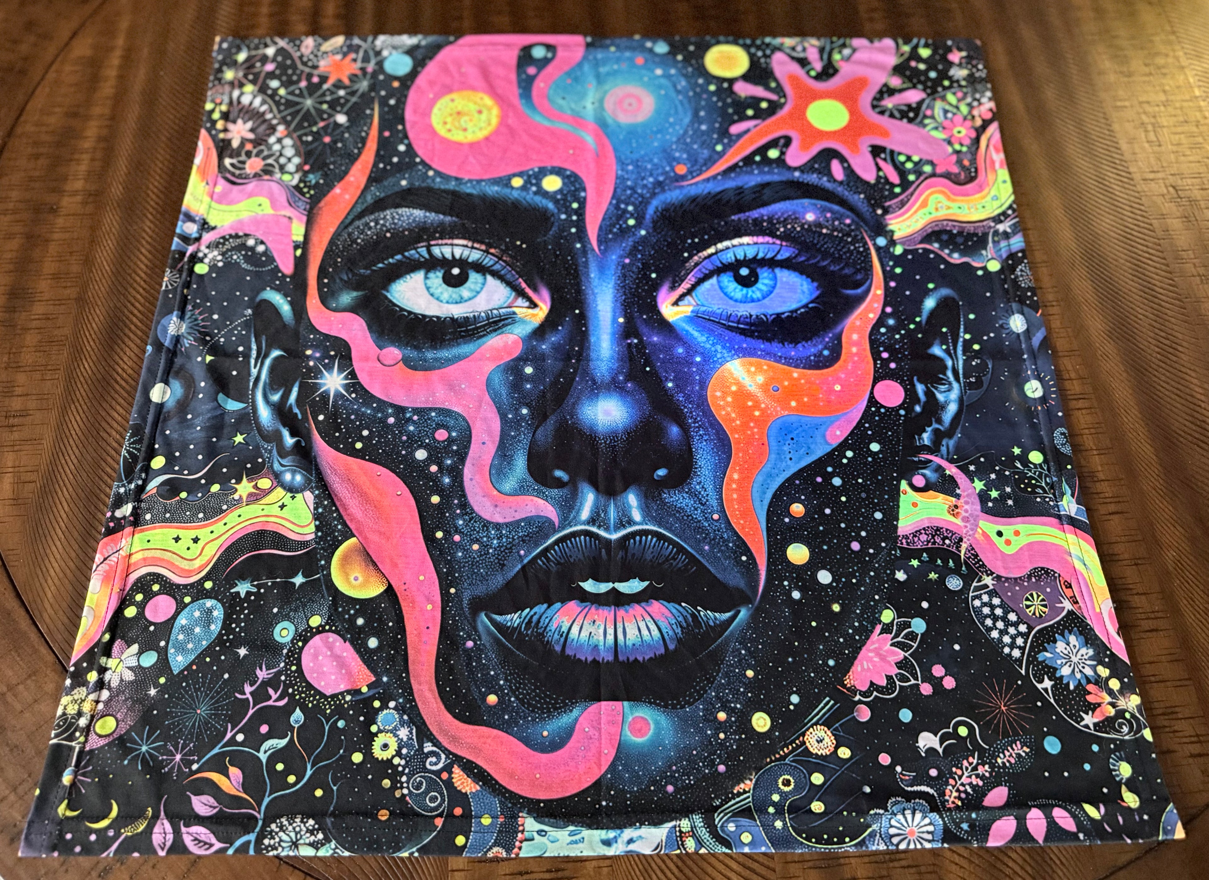 ‘Cosmic Gaze’ Bandana(UV/Blacklight Reactive)-Limited to 25