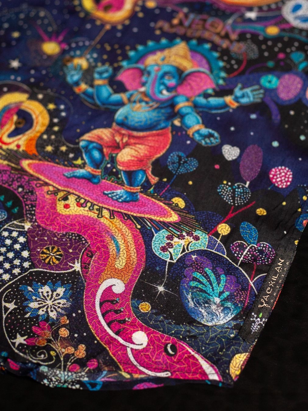 Dancing Ganesha Bamboo button up shirt(Limited to 100)