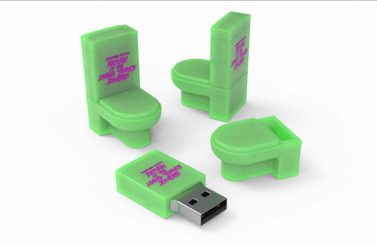 V/A Return of the Living Trance Zombies(2025)-USB Toilet(Limited Glow in the dark)