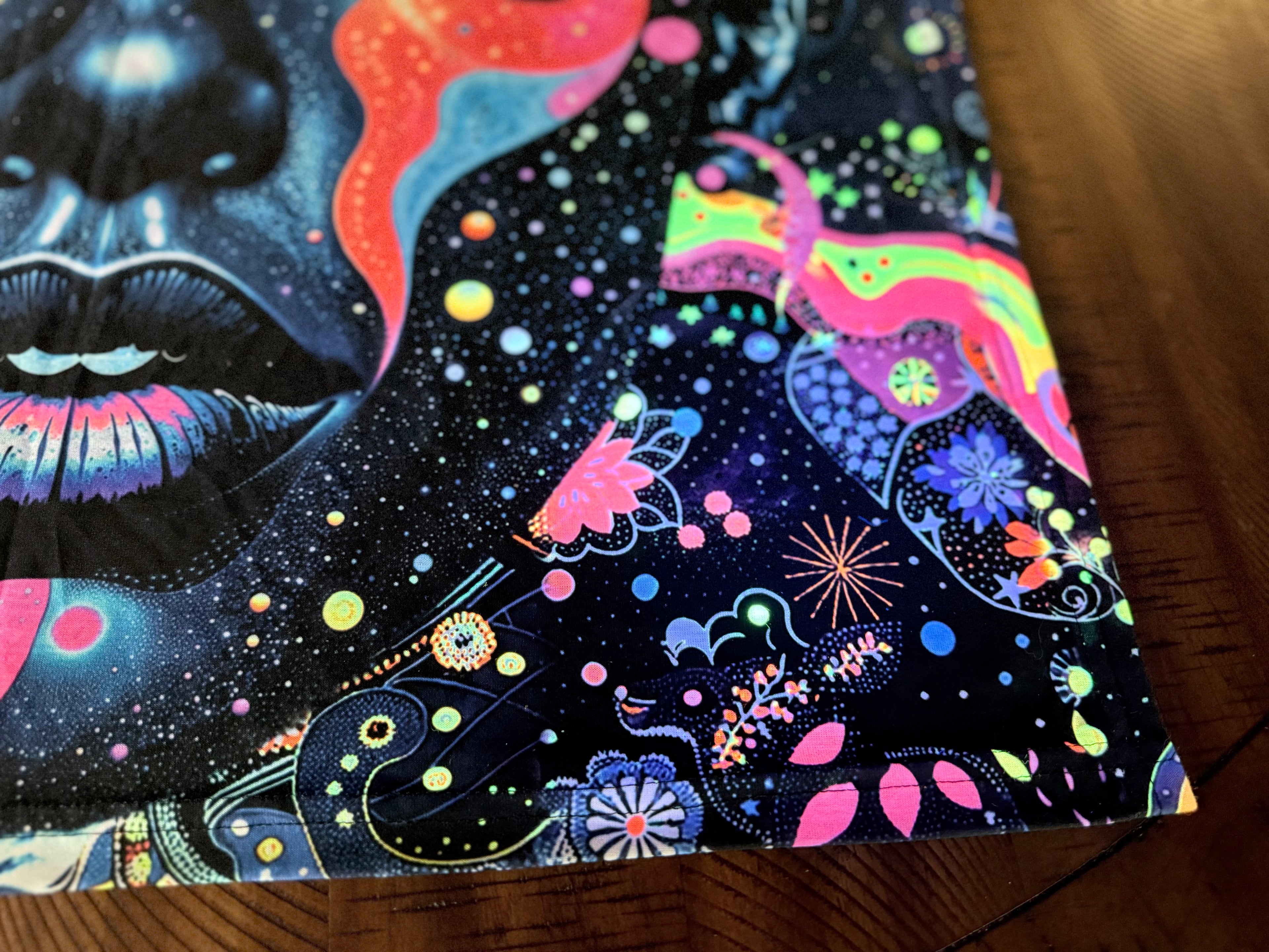 ‘Cosmic Gaze’ Bandana(UV/Blacklight Reactive)-Limited to 25
