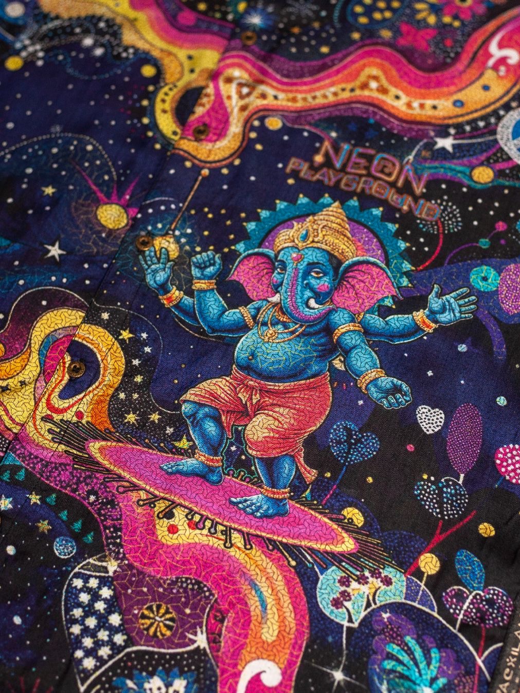 Dancing Ganesha Bamboo button up shirt(Limited to 100)