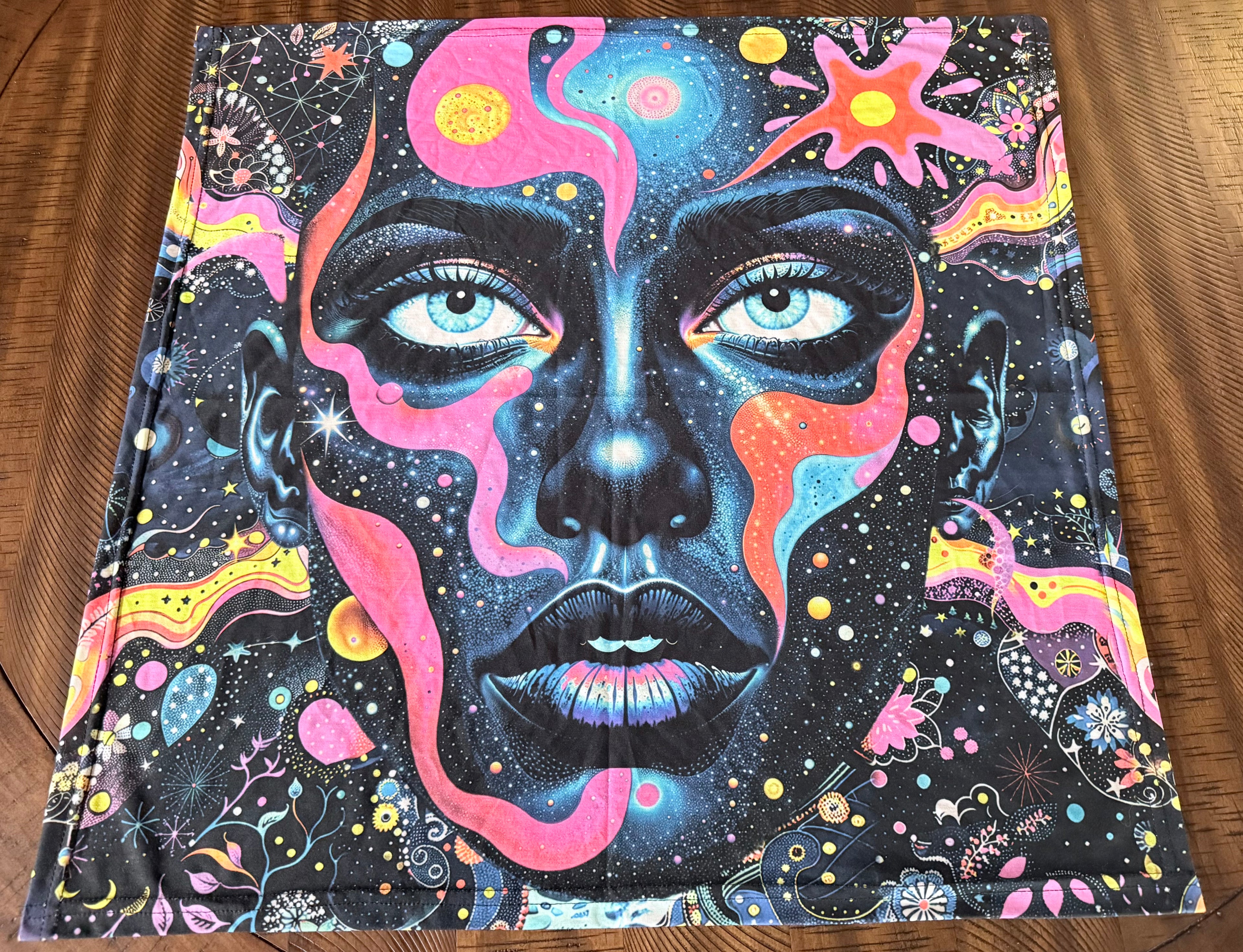 ‘Cosmic Gaze’ Bandana(UV/Blacklight Reactive)-Limited to 25