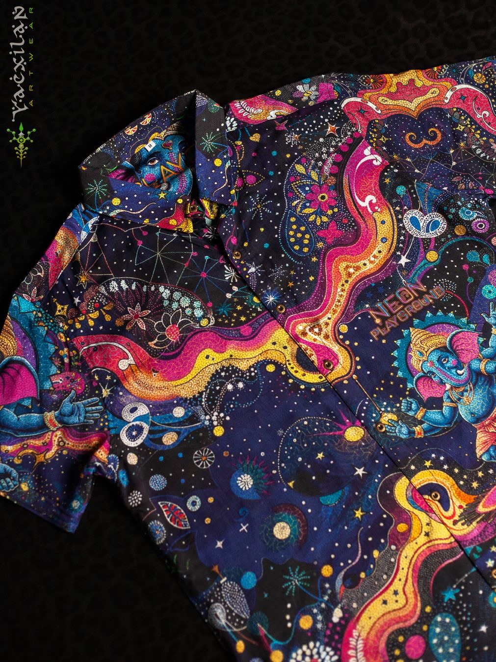 Dancing Ganesha Bamboo button up shirt(Limited to 100)