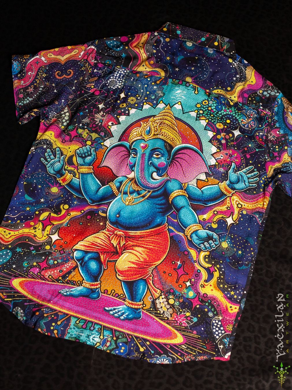 Dancing Ganesha Bamboo button up shirt(Limited to 100)