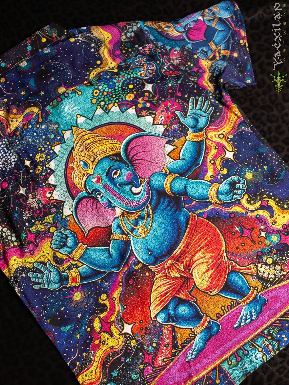 Dancing Ganesha Bamboo button up shirt(Limited to 100)